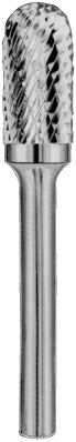 Carbon CRUBSC06082065-2 Борфреза твердосплавная цилиндрическая с радиусным торцом, тип C, 8 мм, двойная насечка, хвостовик 6 мм, в боксе CRUBSC06082065-2