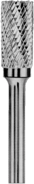 Carbon CRUBSA03061351-2 Борфреза твердосплавная цилиндрическая, тип А, 6 мм, двойная насечка, хвостовик 3 мм, в боксе CRUBSA03061351-2